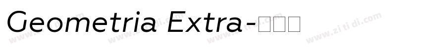 Geometria Extra字体转换